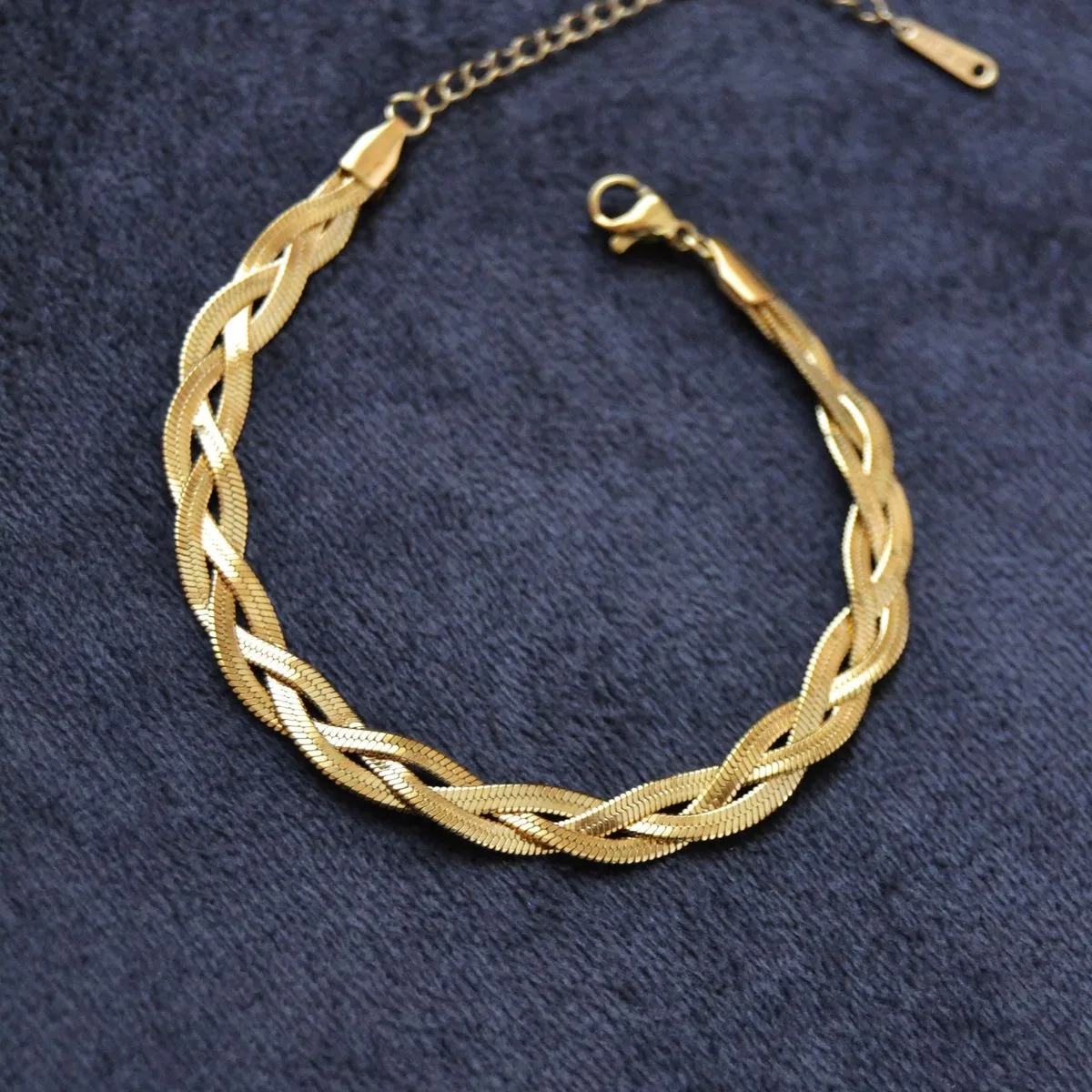 Gold Braided Bracelet